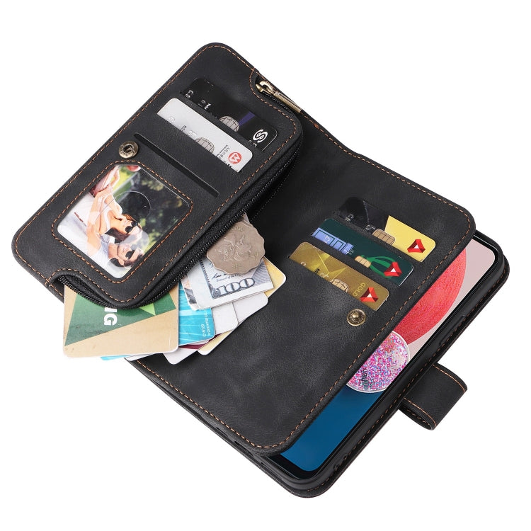For Samsung Galaxy A13 5G / 4G Multifunctional Card Slot Zipper Wallet Leather Phone Case