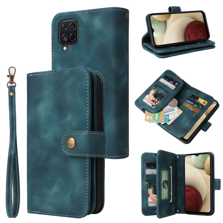 For Samsung Galaxy A22 4G Multifunctional Card Slot Zipper Wallet Leather Phone Case