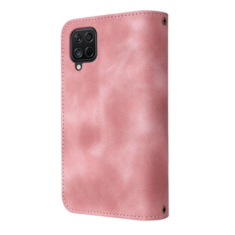 For Samsung Galaxy A22 4G Multifunctional Card Slot Zipper Wallet Leather Phone Case