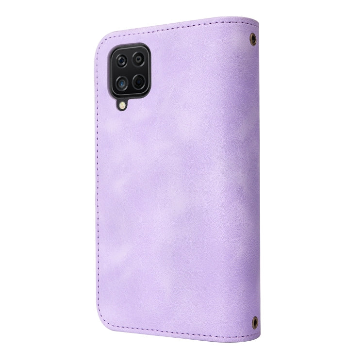 For Samsung Galaxy A22 4G Multifunctional Card Slot Zipper Wallet Leather Phone Case