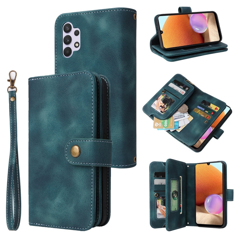 For Samsung Galaxy A32 4G Multifunctional Card Slot Zipper Wallet Leather Phone Case