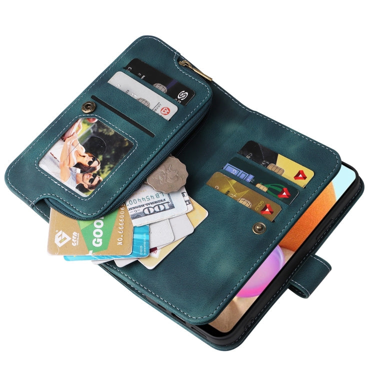 For Samsung Galaxy A32 4G Multifunctional Card Slot Zipper Wallet Leather Phone Case