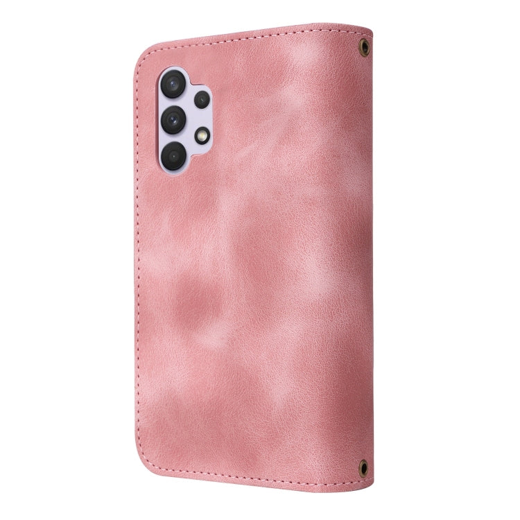 For Samsung Galaxy A32 4G Multifunctional Card Slot Zipper Wallet Leather Phone Case