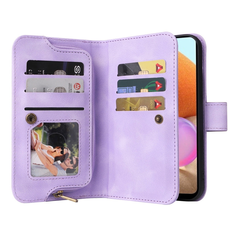 For Samsung Galaxy A32 4G Multifunctional Card Slot Zipper Wallet Leather Phone Case