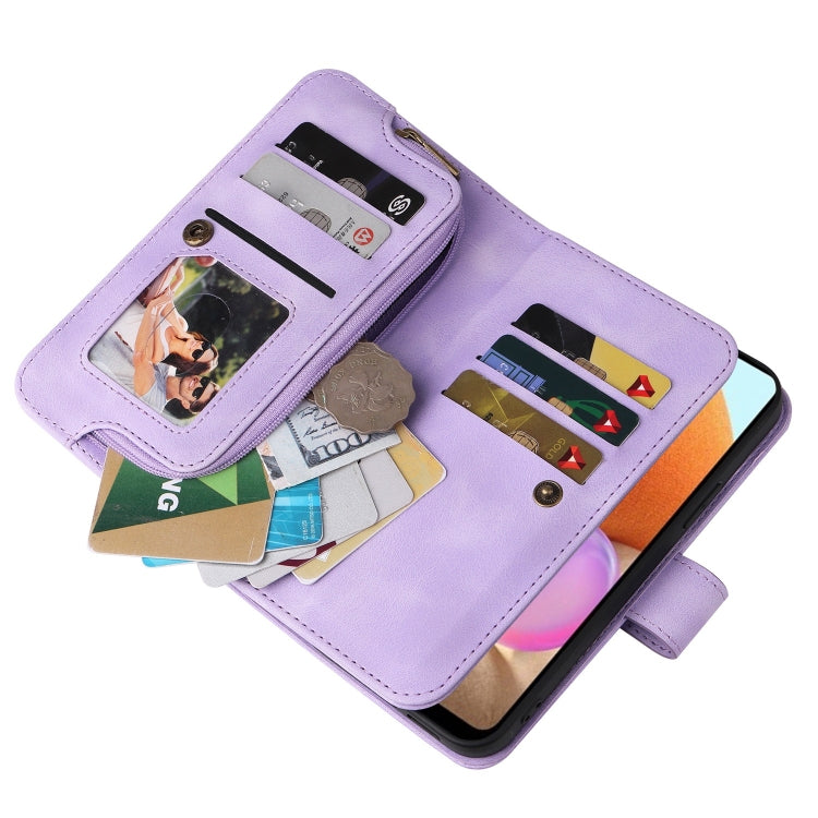 For Samsung Galaxy A32 4G Multifunctional Card Slot Zipper Wallet Leather Phone Case