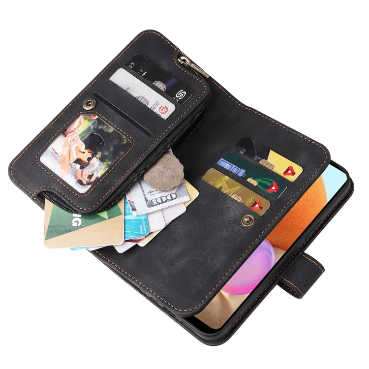 For Samsung Galaxy A32 4G Multifunctional Card Slot Zipper Wallet Leather Phone Case