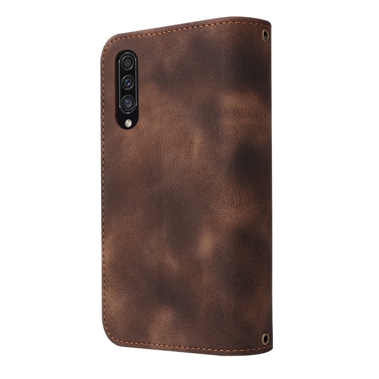 For Samsung Galaxy A50 Multifunctional Card Slot Zipper Wallet Leather Phone Case