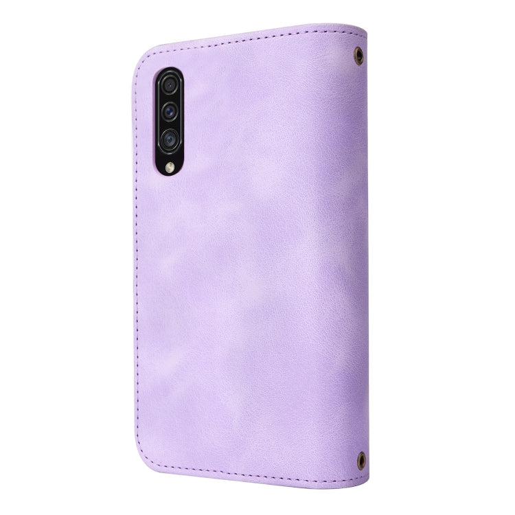 For Samsung Galaxy A50 Multifunctional Card Slot Zipper Wallet Leather Phone Case