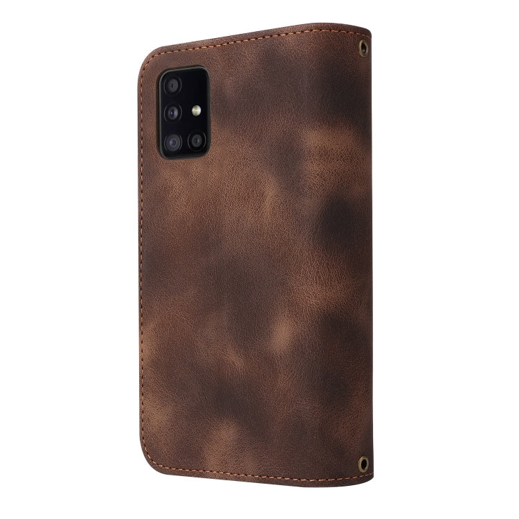 For Samsung Galaxy A51 4G Multifunctional Card Slot Zipper Wallet Leather Phone Case