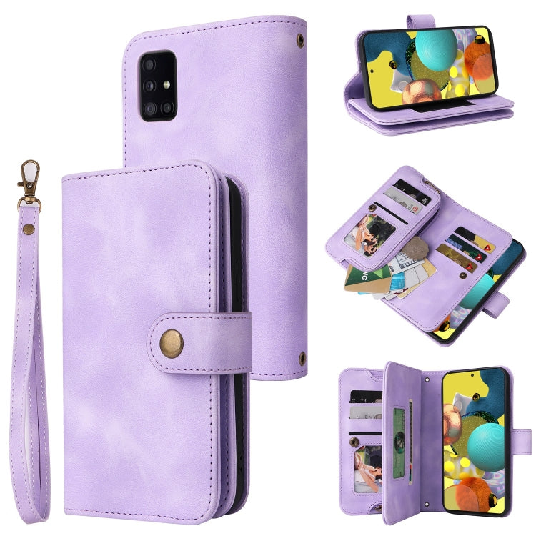 For Samsung Galaxy A51 4G Multifunctional Card Slot Zipper Wallet Leather Phone Case