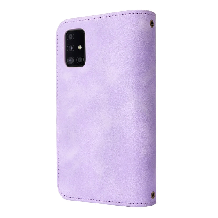 For Samsung Galaxy A51 4G Multifunctional Card Slot Zipper Wallet Leather Phone Case