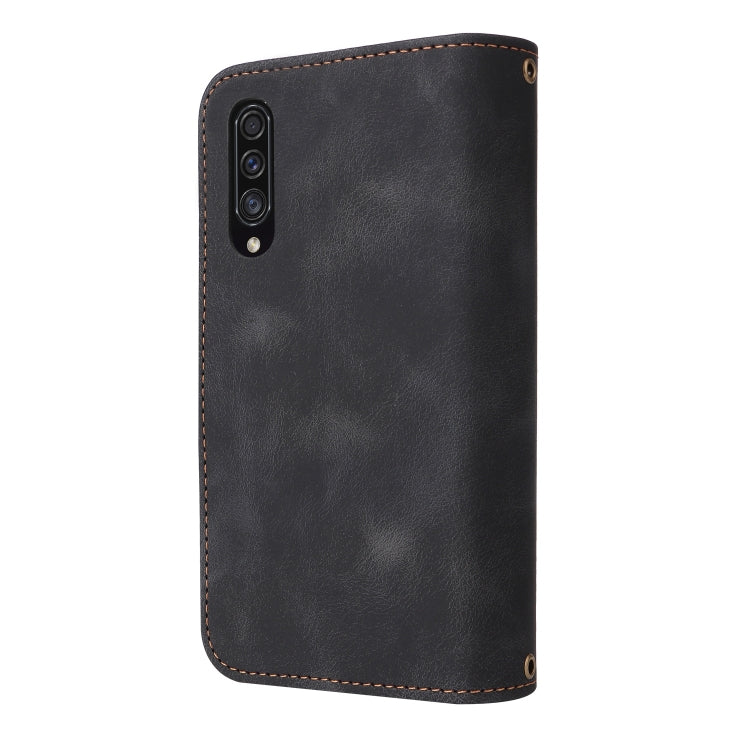 For Samsung Galaxy A70 Multifunctional Card Slot Zipper Wallet Leather Phone Case