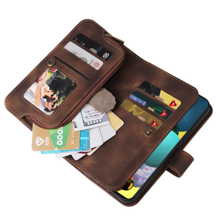 For Samsung Galaxy A71 4G Multifunctional Card Slot Zipper Wallet Leather Phone Case
