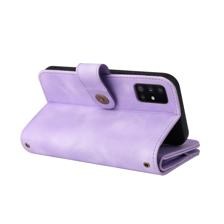 For Samsung Galaxy A71 4G Multifunctional Card Slot Zipper Wallet Leather Phone Case