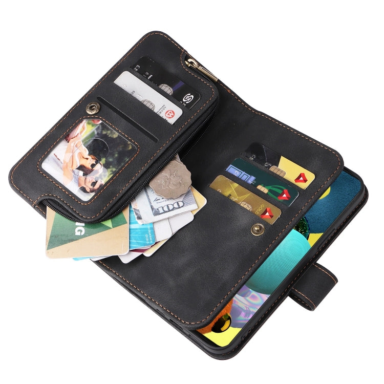 For Samsung Galaxy A71 4G Multifunctional Card Slot Zipper Wallet Leather Phone Case