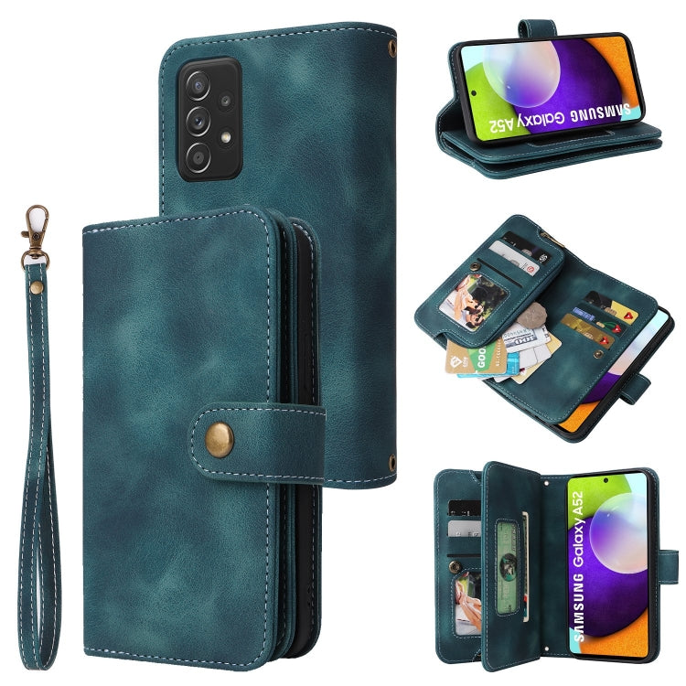 For Samsung Galaxy A72 5G / 4G Multifunctional Card Slot Zipper Wallet Leather Phone Case