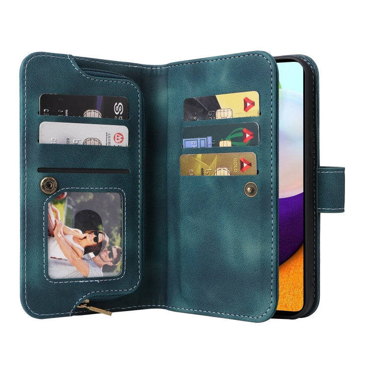 For Samsung Galaxy A72 5G / 4G Multifunctional Card Slot Zipper Wallet Leather Phone Case