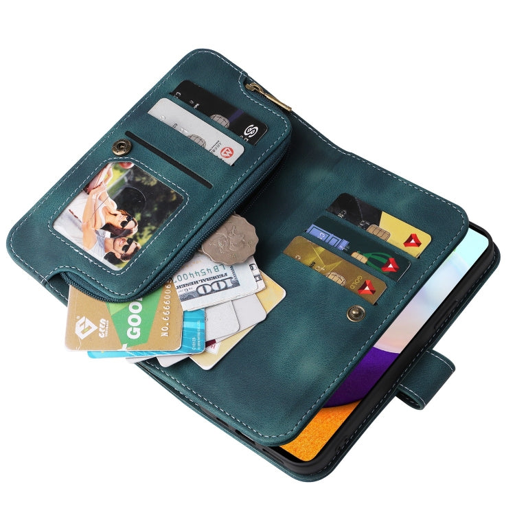 For Samsung Galaxy A72 5G / 4G Multifunctional Card Slot Zipper Wallet Leather Phone Case