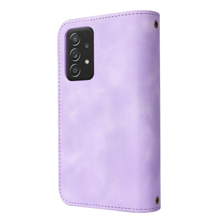 For Samsung Galaxy A72 5G / 4G Multifunctional Card Slot Zipper Wallet Leather Phone Case