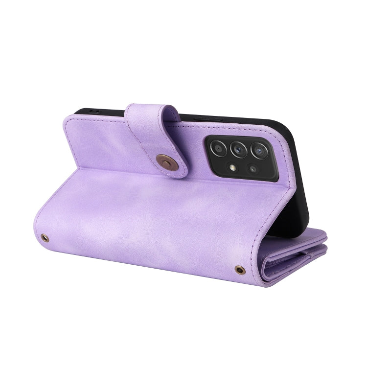 For Samsung Galaxy A72 5G / 4G Multifunctional Card Slot Zipper Wallet Leather Phone Case