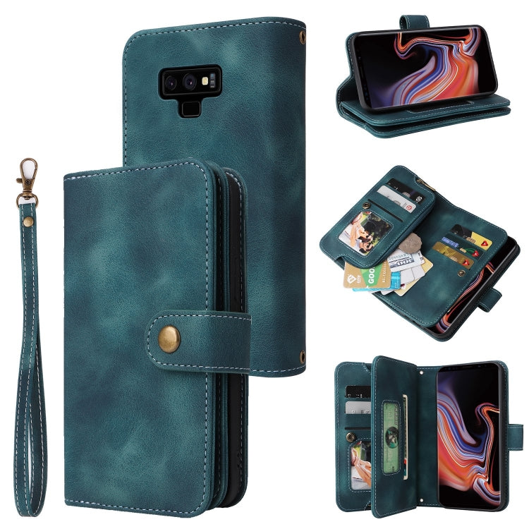 For Samsung Galaxy Note9 Multifunctional Card Slot Zipper Wallet Leather Phone Case