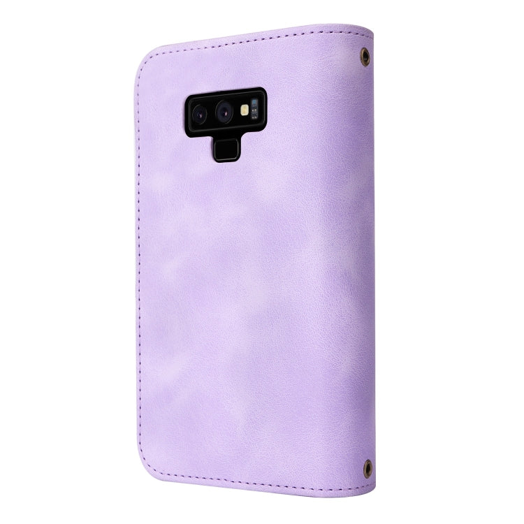 For Samsung Galaxy Note9 Multifunctional Card Slot Zipper Wallet Leather Phone Case