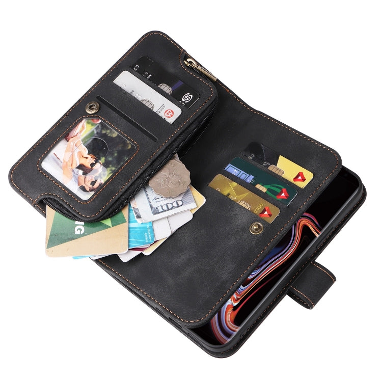 For Samsung Galaxy Note9 Multifunctional Card Slot Zipper Wallet Leather Phone Case