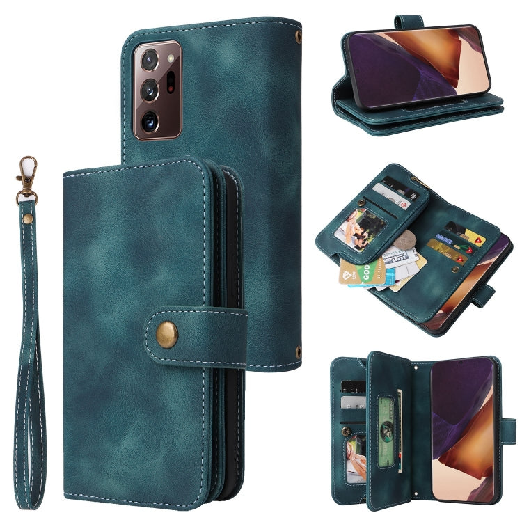 For Samsung Galaxy Note20 Ultra Multifunctional Card Slot Zipper Wallet Leather Phone Case