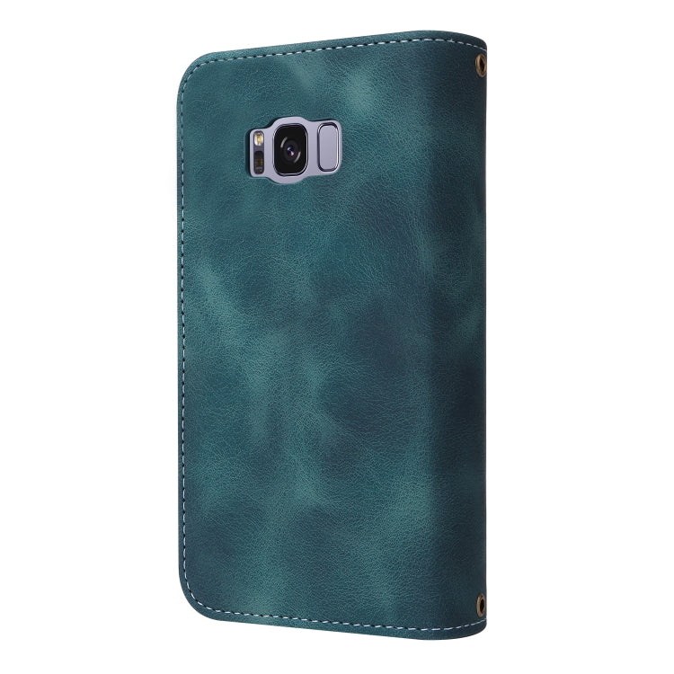 For Samsung Galaxy S8 Multifunctional Card Slot Zipper Wallet Leather Phone Case