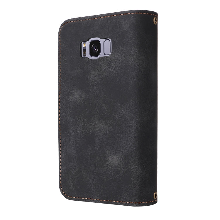 For Samsung Galaxy S8 Multifunctional Card Slot Zipper Wallet Leather Phone Case