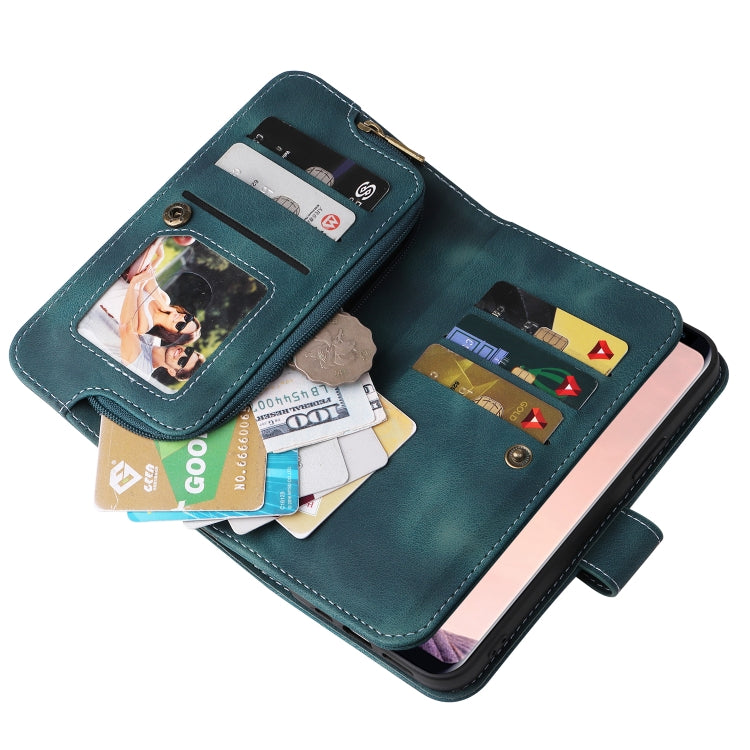 For Samsung Galaxy S8+ Multifunctional Card Slot Zipper Wallet Leather Phone Case