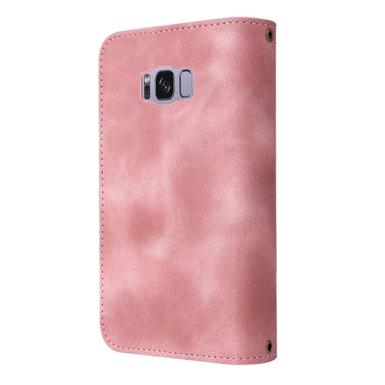 For Samsung Galaxy S8+ Multifunctional Card Slot Zipper Wallet Leather Phone Case