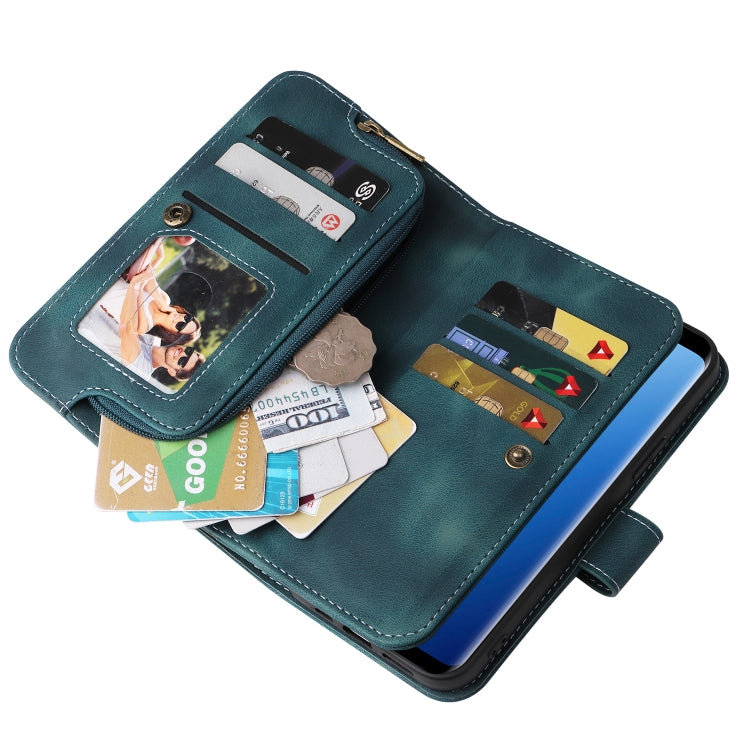 For Samsung Galaxy S9+ Multifunctional Card Slot Zipper Wallet Leather Phone Case