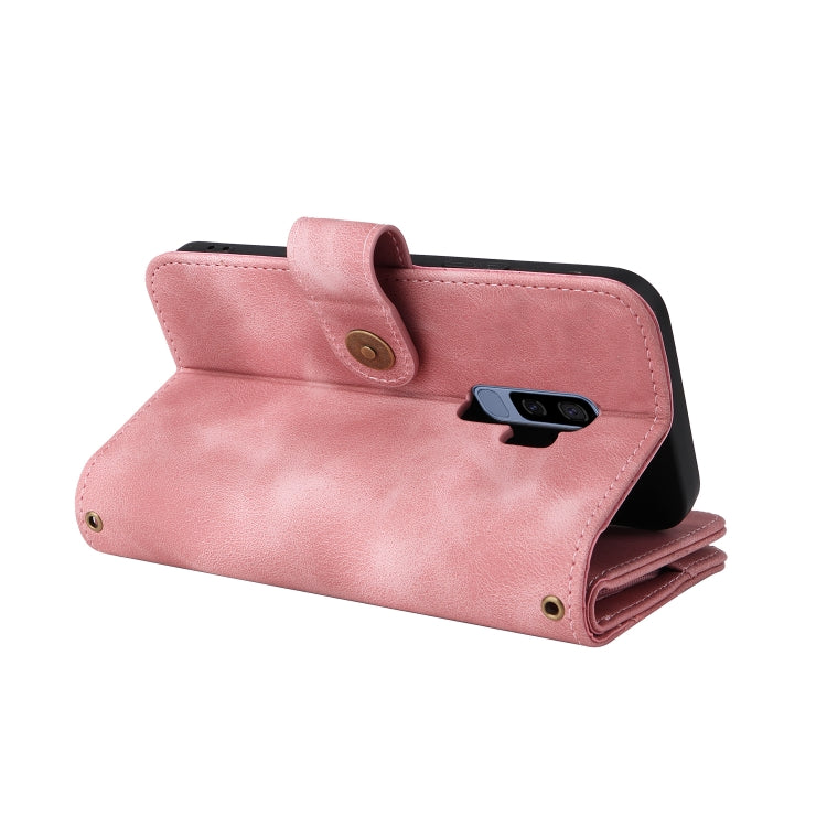 For Samsung Galaxy S9+ Multifunctional Card Slot Zipper Wallet Leather Phone Case