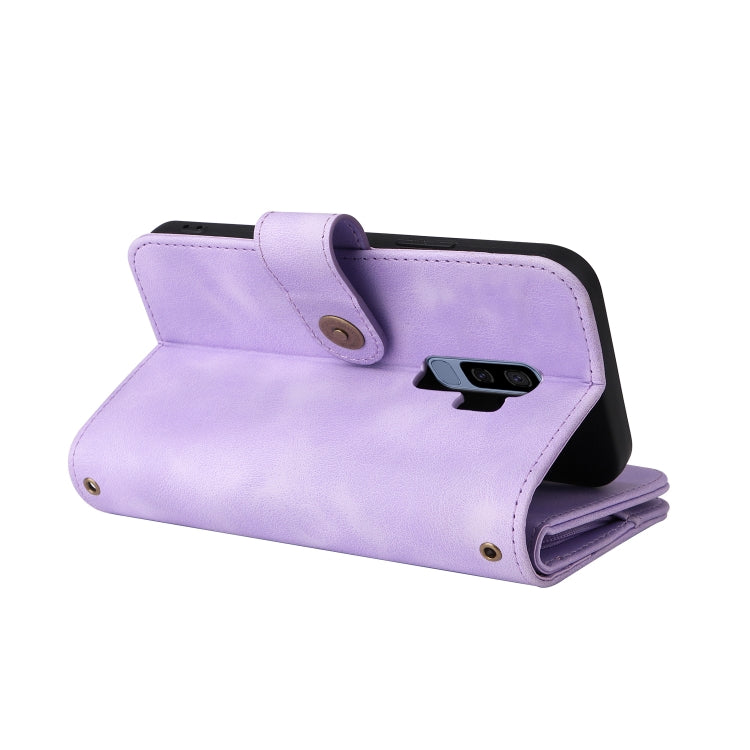 For Samsung Galaxy S9+ Multifunctional Card Slot Zipper Wallet Leather Phone Case