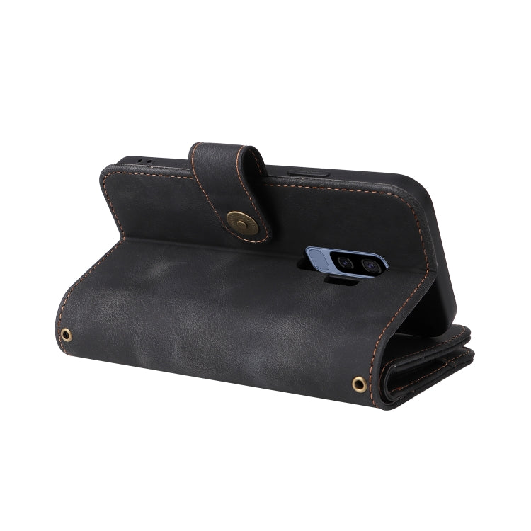 For Samsung Galaxy S9+ Multifunctional Card Slot Zipper Wallet Leather Phone Case