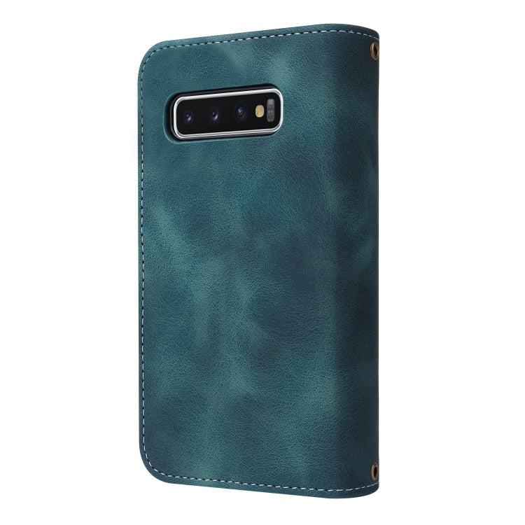 For Samsung Galaxy S10+ Multifunctional Card Slot Zipper Wallet Leather Phone Case