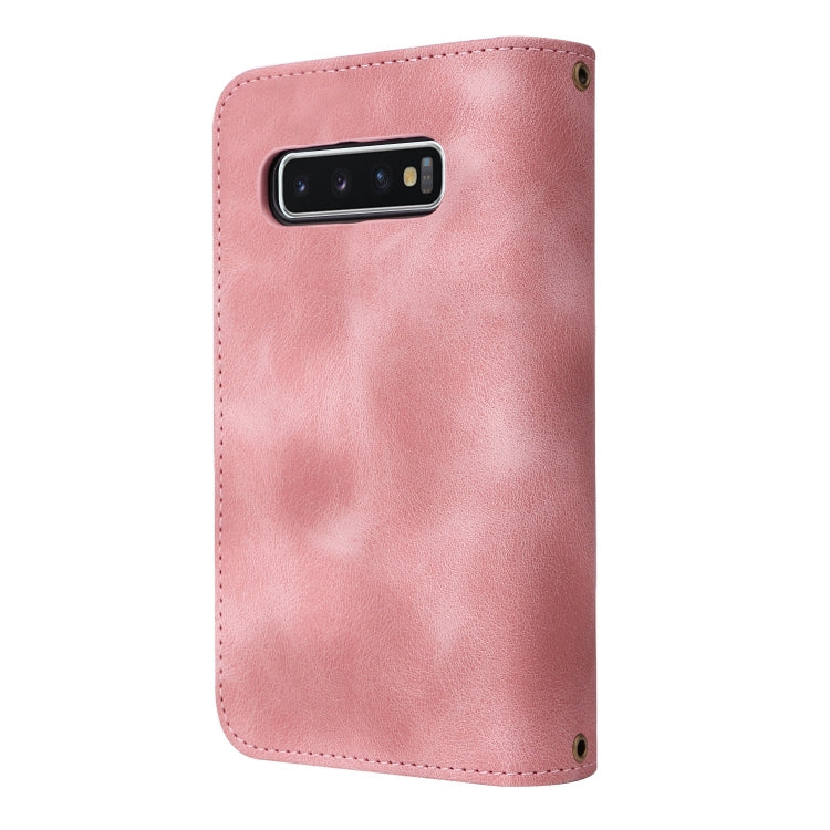 For Samsung Galaxy S10+ Multifunctional Card Slot Zipper Wallet Leather Phone Case