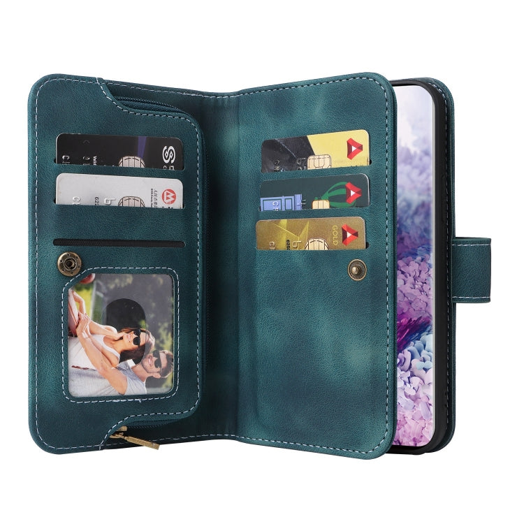 For Samsung Galaxy S20 Multifunctional Card Slot Zipper Wallet Leather Phone Case