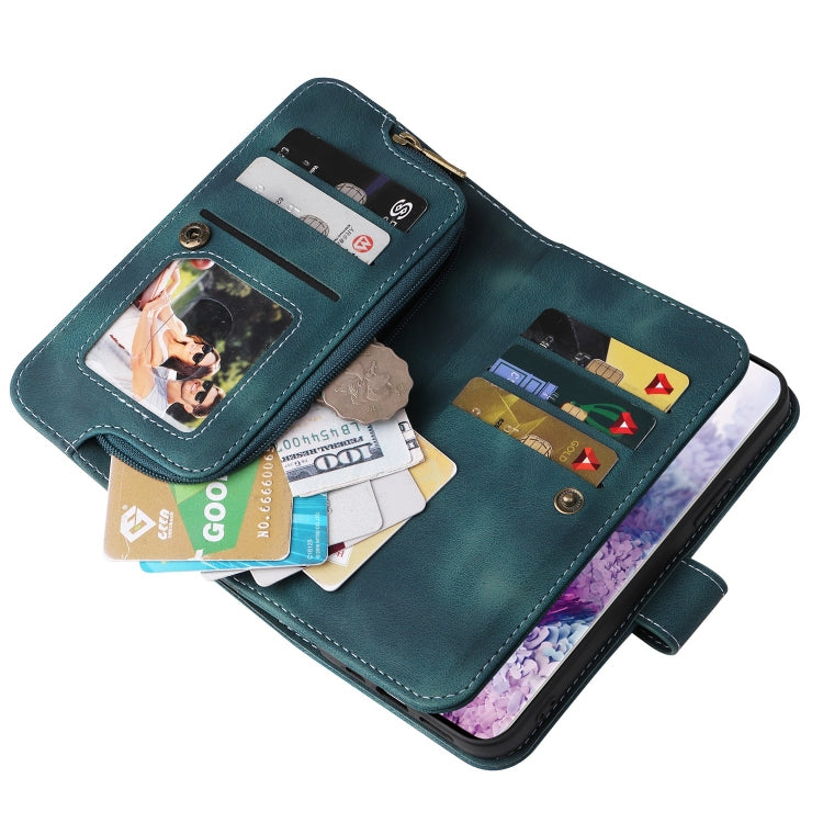 For Samsung Galaxy S20 Multifunctional Card Slot Zipper Wallet Leather Phone Case