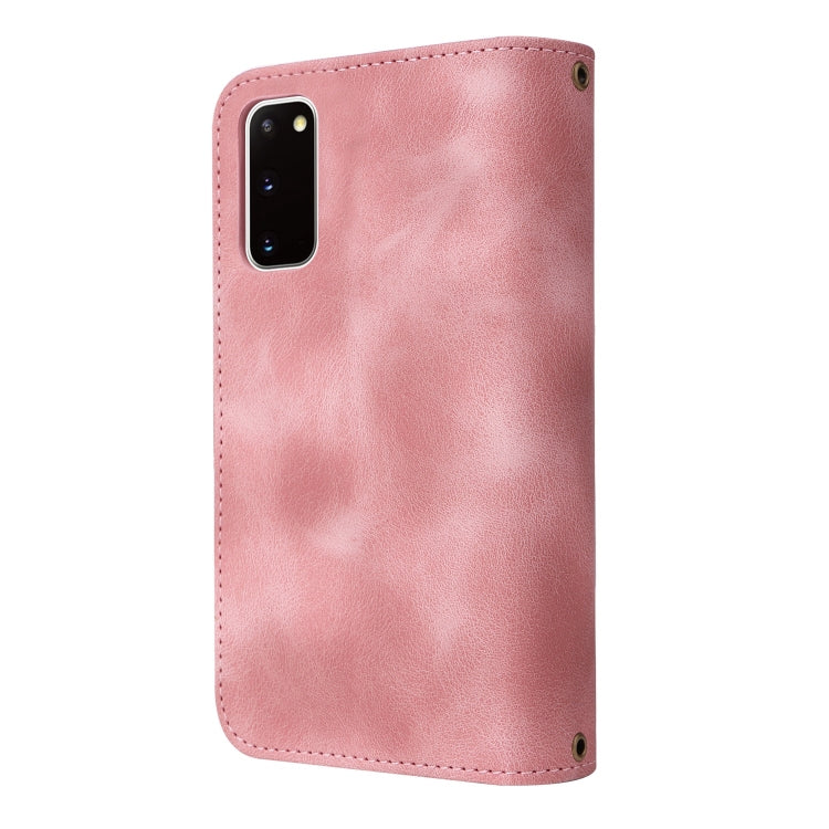 For Samsung Galaxy S20 Multifunctional Card Slot Zipper Wallet Leather Phone Case
