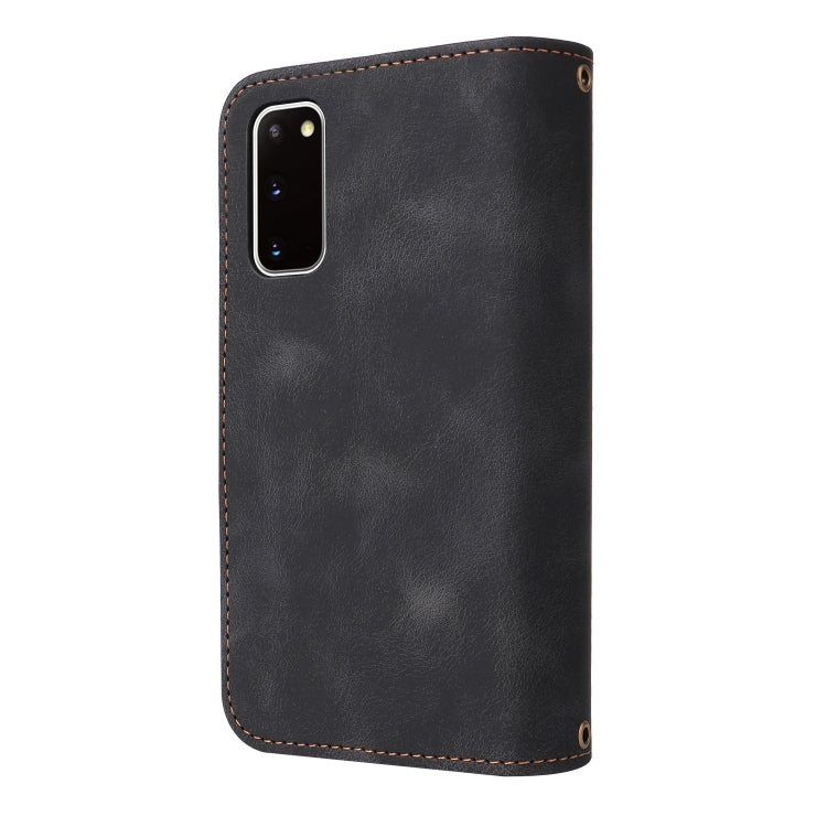 For Samsung Galaxy S20 Multifunctional Card Slot Zipper Wallet Leather Phone Case