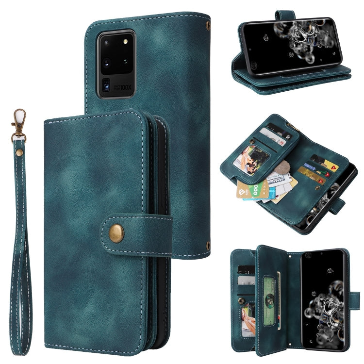 For Samsung Galaxy S20 Ultra Multifunctional Card Slot Zipper Wallet Leather Phone Case
