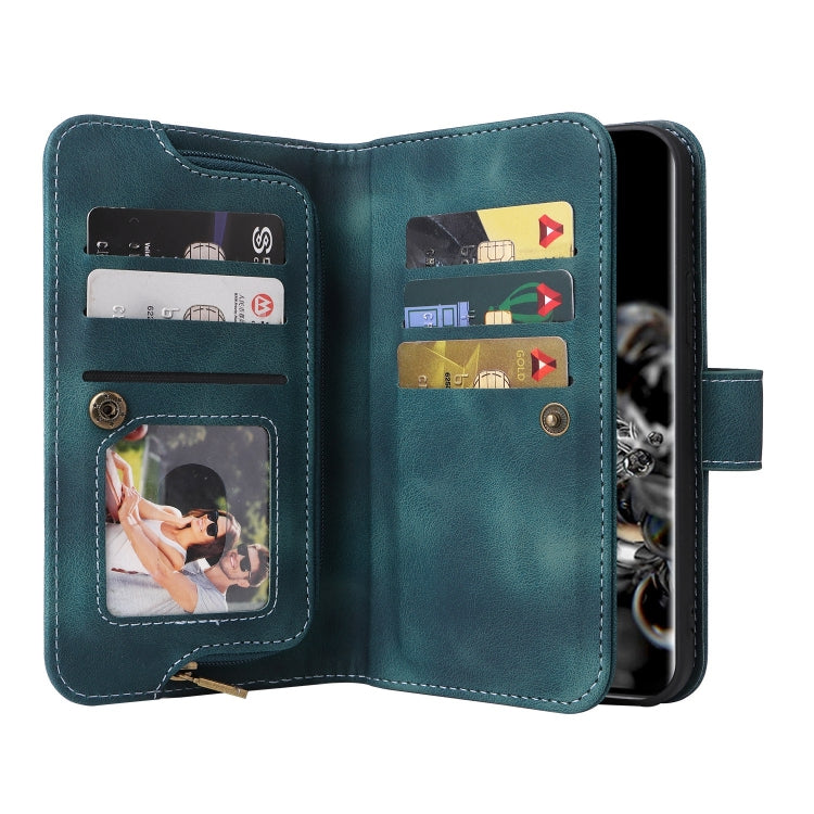 For Samsung Galaxy S20 Ultra Multifunctional Card Slot Zipper Wallet Leather Phone Case