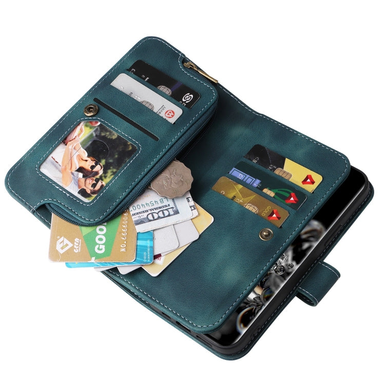 For Samsung Galaxy S20 Ultra Multifunctional Card Slot Zipper Wallet Leather Phone Case
