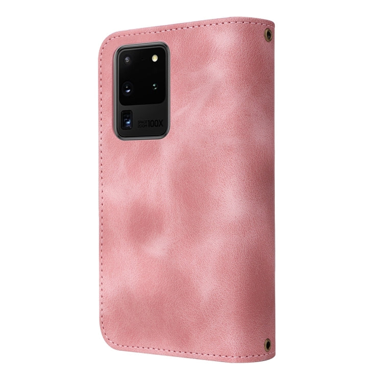 For Samsung Galaxy S20 Ultra Multifunctional Card Slot Zipper Wallet Leather Phone Case