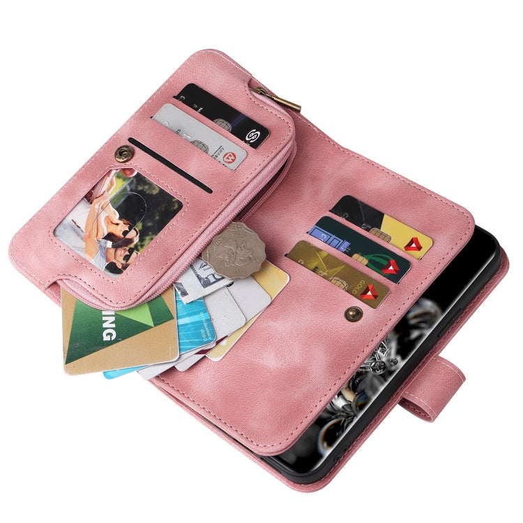 For Samsung Galaxy S20 Ultra Multifunctional Card Slot Zipper Wallet Leather Phone Case
