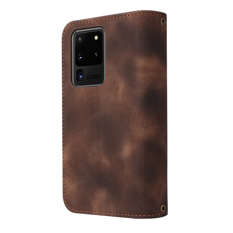 For Samsung Galaxy S20 Ultra Multifunctional Card Slot Zipper Wallet Leather Phone Case
