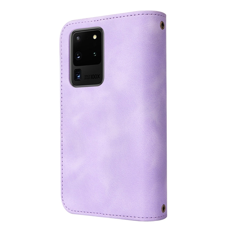 For Samsung Galaxy S20 Ultra Multifunctional Card Slot Zipper Wallet Leather Phone Case