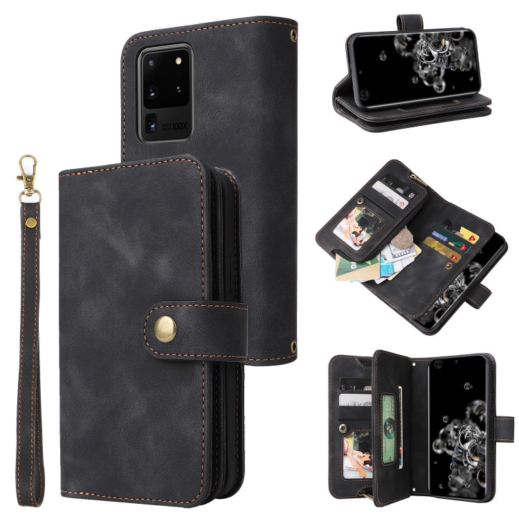 For Samsung Galaxy S20 Ultra Multifunctional Card Slot Zipper Wallet Leather Phone Case